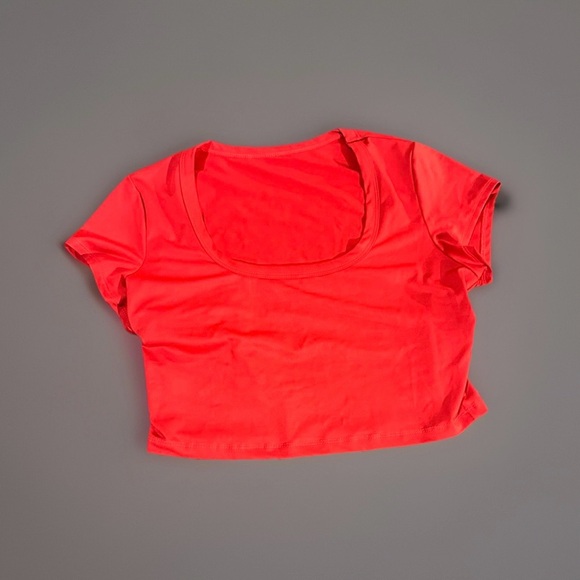 SHEIN Tops - Red Scoop Neck Crop Top Sz L